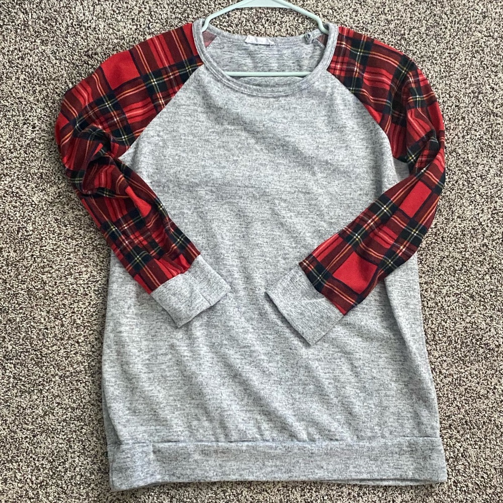 Plush boutique tunic length top